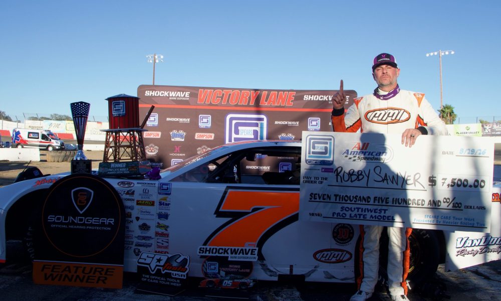 Robby Sawyer Wins Maiden CARS Tour West Pro Late Model