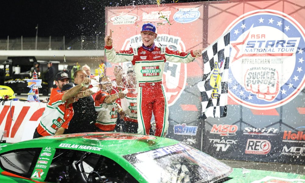 Keelan Harvick claims first ASA win at Owosso